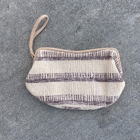 Carpetbags of America Wristlet clutch bag purse 70s Retro Vintage Neutral - Picture 6 of 6